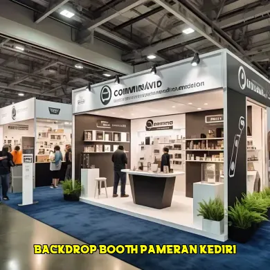 backdrop booth pameran kediri